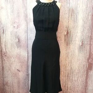 *LAST CHANCE ITEM!* Banana Republic BR Silk Blend LBD Halter Neckline Dress Sz 6